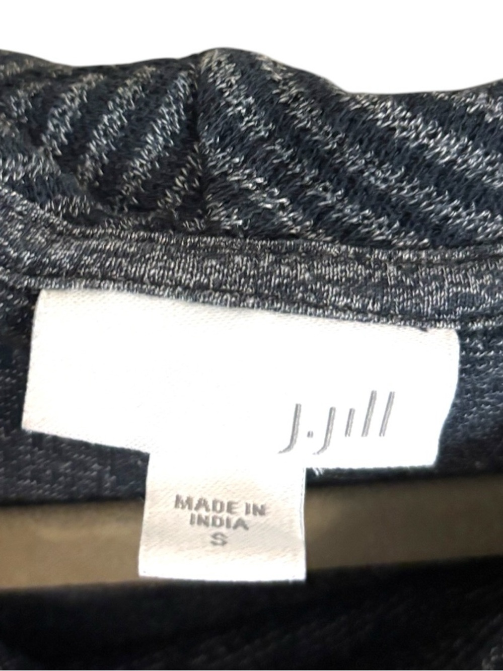 J.‎ Jill Blue Striped Cowl Neck Pullover Sweater Small - Picture 5 of 7